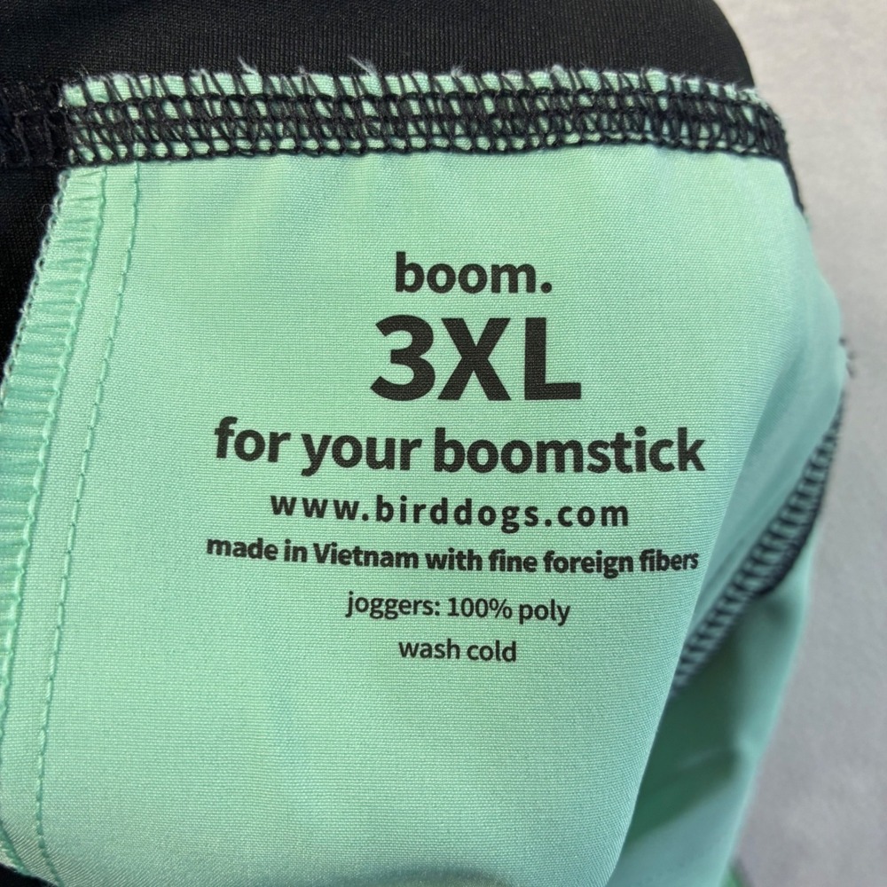 Birddogs Jogger Pants Mens 3XL Black Unlined Boom For Your Boomstick Stretch - Picture 7 of 10